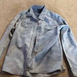 denim button down shirt